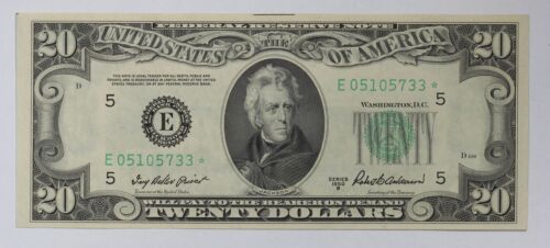 Series 1950-B $20 Federal Reserve Note Star Note Fr-2061-E 1XP3