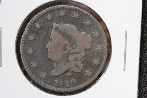 1829 Coronet Head Large Cent Large Letter Variety 125H