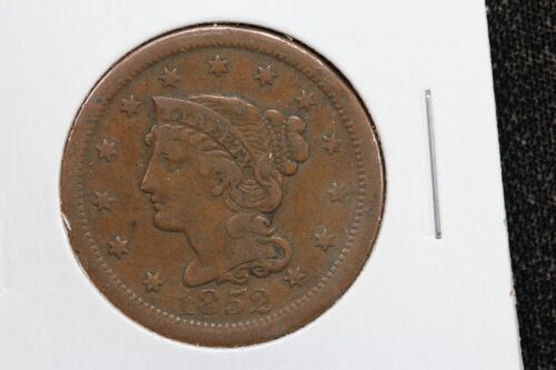 1852 Braided Hair Large Cent 125F