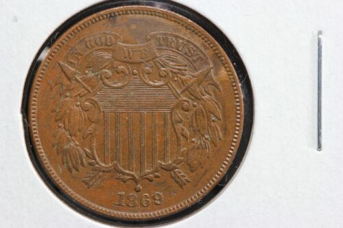 1869 2 Cent Piece 1AVO