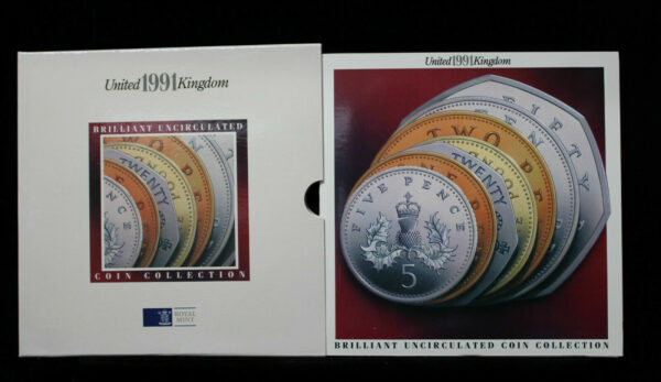 1991 Great Britain Brilliant Uncirculated Coin Collection MS113 1PD2