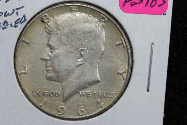 1964-D Kennedy Half Dollar Double Die Motto Cherrypickers FS-103 1VWD