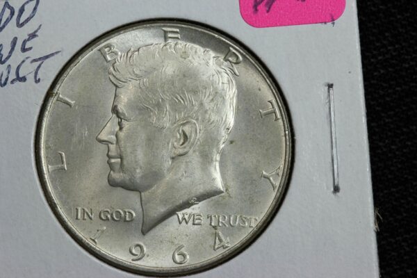 1964 Kennedy Half Dollar Doubled Die Obverse Cherrypickers FS-102 2V1T