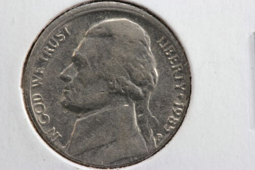 1985-P Jefferson Nickel Misaligned Dies Mint Error 1WQW