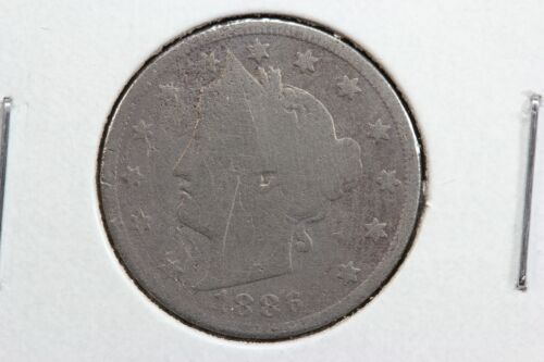 1886 Liberty Nickel Minor Porosity Surface 2NKS
