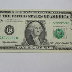 Series 1993 $1 Federal Reserve Note Fr-1918-E CU 18U2