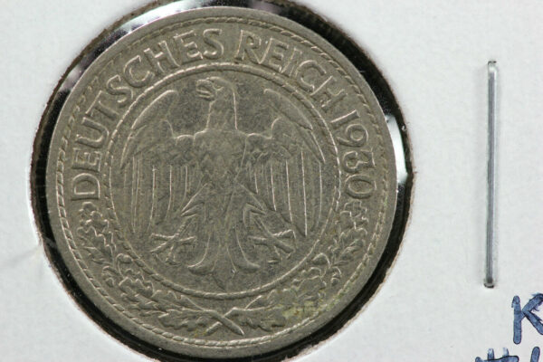 1930-A Germany Weimar Republic 50 Reichspfennig KM# 49 1NH7