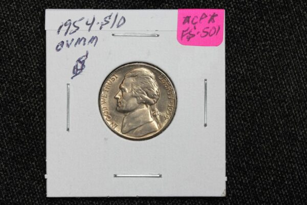 1954-S/D Jefferson Nickel Overpunched Mint Mark Cherrypickers FS-501 2NL0