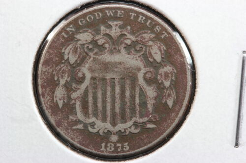 1875 Shield Nickel VF+ 288O