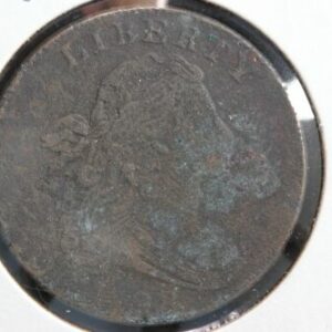 1798 Draped Bust Large Cent Style 2 Corrosion 28N3