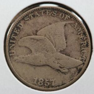 1857 Flying Eagle Cent Clashed Dies Mint Error Snow-9 28ON