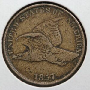 1857 Flying Eagle Cent Doubled Die Obverse Snow #4 28OP
