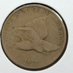 1858 Flying Eagle Cent Large Letter Variety 2GBM