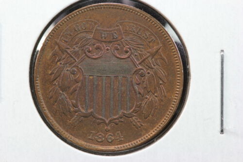 1864 2 Cent Coin Brown BU 2O3W