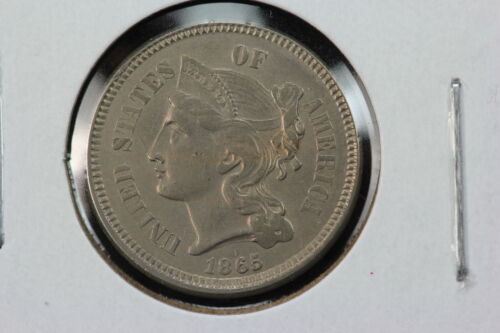 1865 3 Cent Nickel BU 2O3V