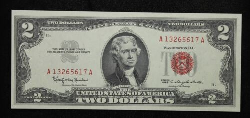 Series 1963 $2 Red Seal United States Note Fr-1513 210L