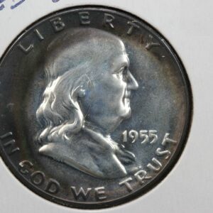 1955 Proof Toned Franklin Half Dollar 2183