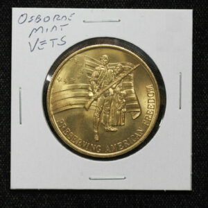 1978 United States Military Veterans Osborne Mint Bronze Medallion
