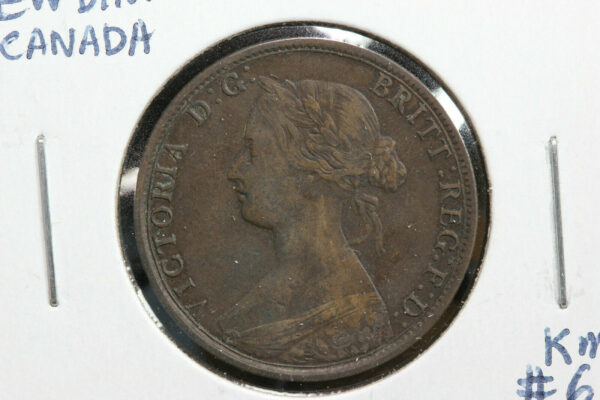 1864 New Brunswick Canada 1 Cent Short 6 KM#6 2O64