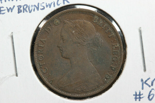 1861 New Brunswick Canada 1 Cent KM#6 2GGM