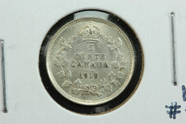 1919 Canada 5 Cents KM# 22 2GKG