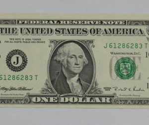 Series 1995 $1 Federal Reserve Note Fr-1922-J 293N