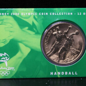 2000 Australia $5 Handball Sydney Olympics Commemorative Coin 2OIH