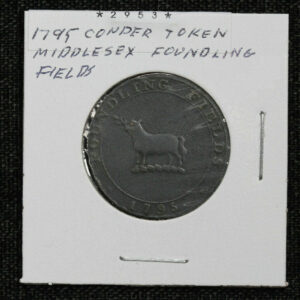 1795 Middlesex Foundling Fields 1/2 Penny Conder Token 2953