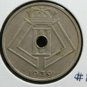 1939 Belgium 25 Centimes XF KM# 114.2 2OG6