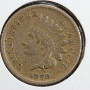 1859 Indian Cent XF 2HE6