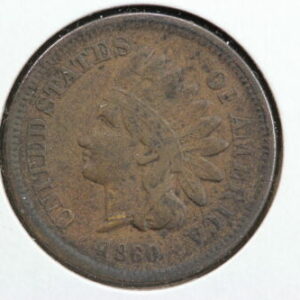 1860 Indian Cent Pointed Bust Variety 2GZV