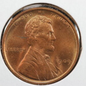 1909 VDB Lincoln Wheat Cent BU Red 28T7