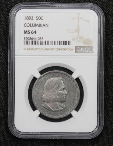 1892 Columbian Exposition Commemorative Half Dollar NGC MS-64 2235