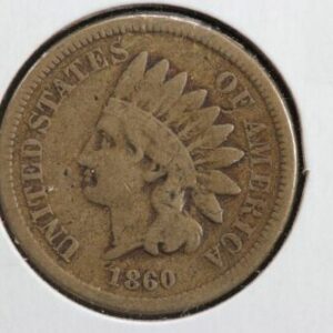 1860 Indian Cent Pointed Bust Variety 2HE7