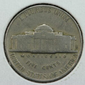 1946-D/D Jefferson Nickel D over Horizontal D Repunched Mint Mark Error 28JT