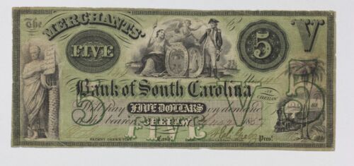1867 Bank of South Carolina at Cheraw SC-340-25 2AB8
