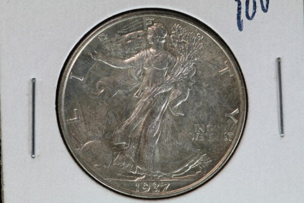 1937 Walking Liberty Half Dollar 2IBK