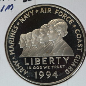 1994-P Women in Military Commeoraive PROOF Silver Dollar 1N8C