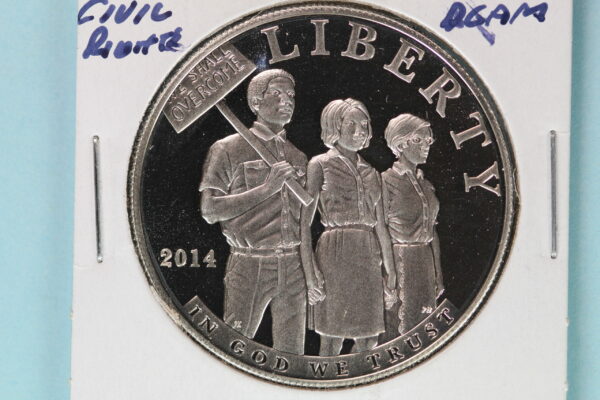 2014-P Civil Rights Commemorative  PROOF Silver Dollar 1N84