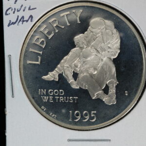 1995-S PROOF Civil War Battlefield Commeorative SILVER Dollar 2ILK