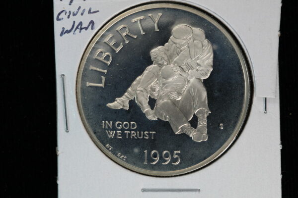 1995-S PROOF Civil War Battlefield Commeorative SILVER Dollar 2ILK