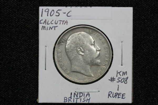 1905-C India - British 1 Rupee KM# 508 2AXA