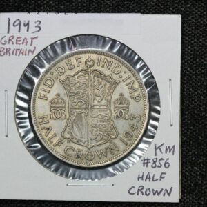 1943 Great Britain Half Crown KM# 856 2Y3E