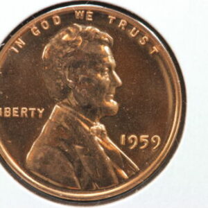 1959 Gem Proof Lincoln Memorial Cent 216X