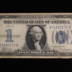Series 1934 $1 Silver Certificate VG+ 2X8R