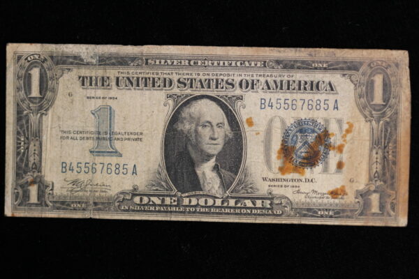 Series 1934 $1 Silver Certificate VG 2X8P