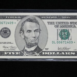 Series 2003 $5 Federal Reserve Note STAR CU 1931