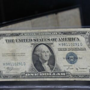 Series 1935-B $1 Silver Certificate Unbonded Note Printing Error 2QRW