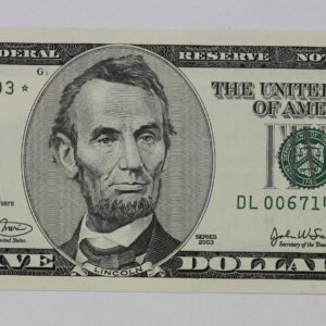 Series 2003 $5 Federal Reserve Note Star Note CU 20U6