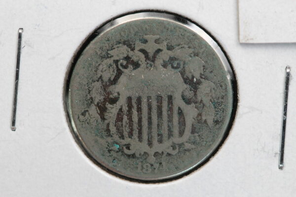 1874 Shield Nickel AG 288N